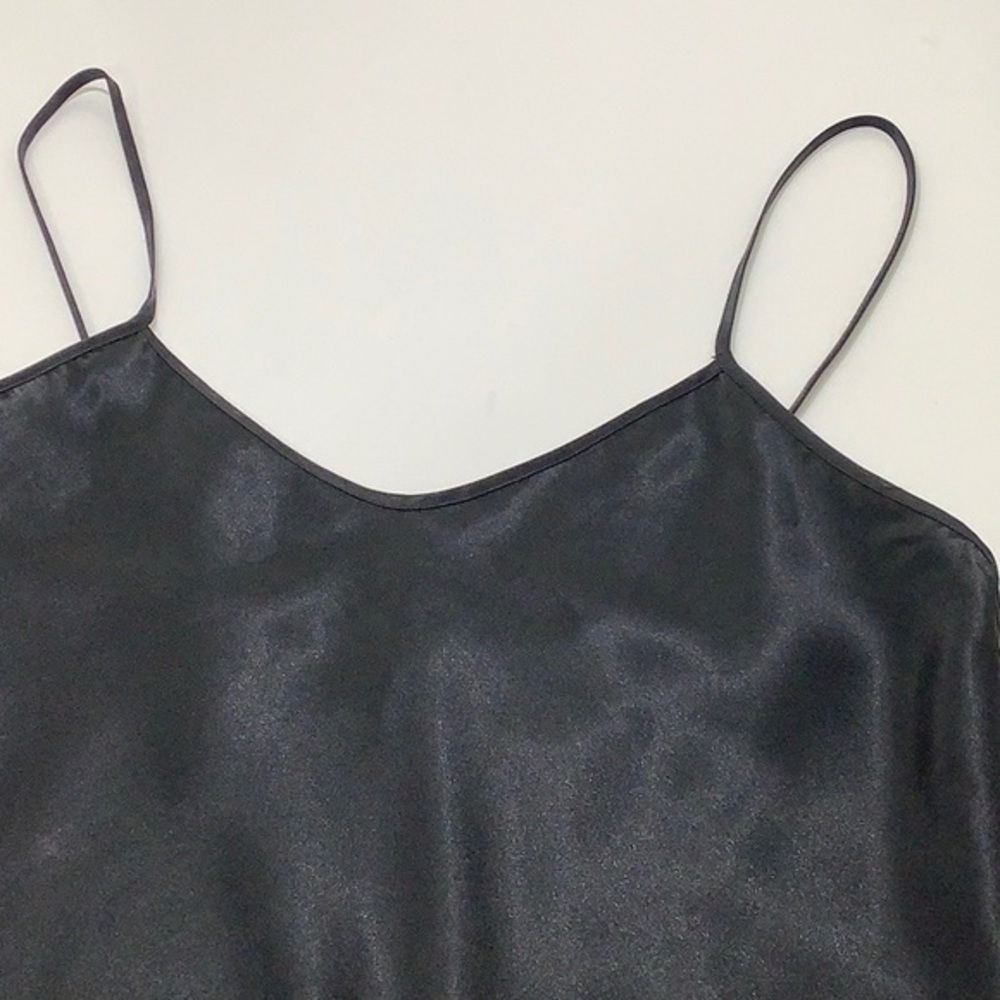 Vintage Victoria’s Secret gold label black satin babydoll nightgown size XS EUC - Picture 6 of 7